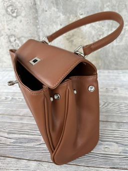 Женская кожаная сумка-портфель 8399-2 Рыжий - Sergio valentini фото 4