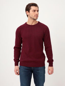 Джемпер мужской GREG G121-35237-лапша (бордо м.)