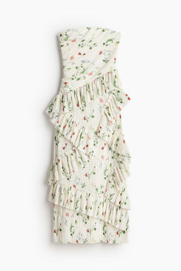 Vestido bandeau con volantes - H&m фото 4