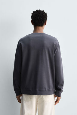 SOFT CREW NECK FADED SWEATSHIRT - Zara фото 3