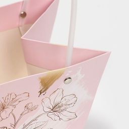 Пакет влагостойкий для цветов Нежность, 20?12?12 см