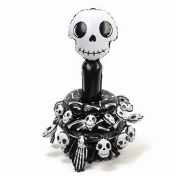 Воздушный шар фольгированный на Хэллоуин 44" «Пирамида из костей»