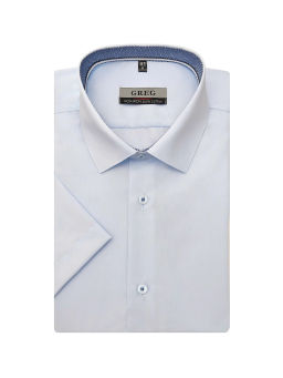 Сорочка мужская короткий рукав GREG 210/201/5283/Z/2p