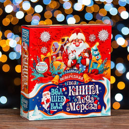 Коробка подарочная складнаяНовогодняя 21 х 6 х 22 см