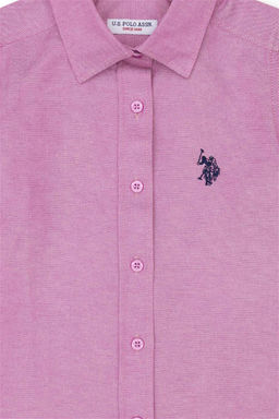 Фиолетовая рубашка с длинным рукавом для девочки Неожиданная скидка в корзине - U.s. polo assn фото 6