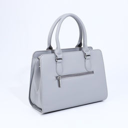 Сумка тоут на молнии, наружный карман, длинный ремень, цвет бежевый/серый - Simaland фото 2