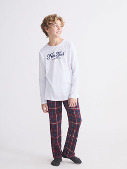 Bisiklet Yaka Erkek ?ocuk Pijama Tak?m?
