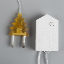 Гирлянда Нить 10 м с насадками Игла, IP20, прозрачная нить, 100 LED, свечение жёлтое, 8 режимов, 220 В - Luazon lighting фото 4