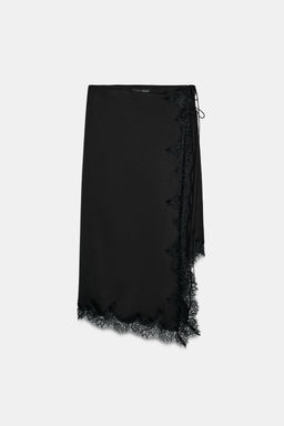 ZW COLLECTION SATIN LACE SKIRT