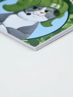 Подарочный набор, блокнот А7, 16 л., деревянный брелок Юному защитнику - Artfox фото 6