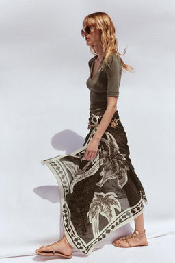 WASHED COTTON T-SHIRT - Zara фото 15