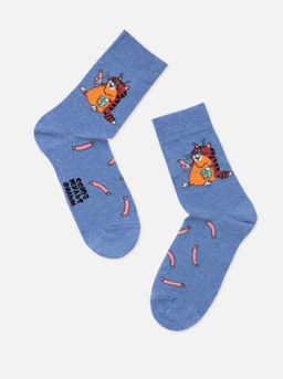 Цена за 2 пары. Носки мужские БРЕСТСКИЕ НОСКИ МУЖСКИЕ 2155 СМФ Попугай Кеша (средней длины)