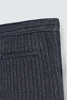 JACQUARD TEXTURED BERMUDA SHORTS - Zara фото 10