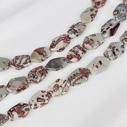 Бусины для украшений из пейзажной Яшмы 39 см