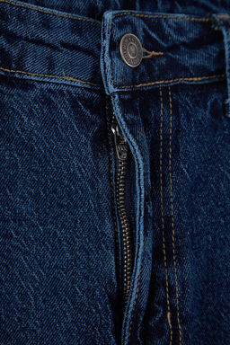 Lacivert Baggy/90s Straight Fit Jeans Bol Kot Pantolon TMNSS24JE00012