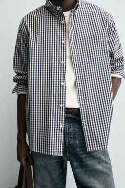 CHECK SHIRT WITH POCKET - Zara фото 6