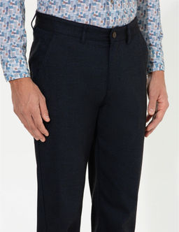 Lacivert Regular Fit Kanvas Pantolon - Pierre cardin фото 6