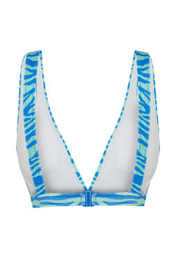 TRENDYOLMILLA Zebra Desenli Ucgen Cut Out/Pencereli Bikini Ustu TBESS24BU00164  фото 8