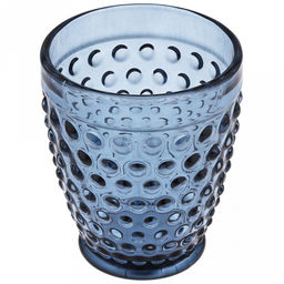 Сидней Стакан стеклянный 320мл, д8,5см, h10,3см, рельефное, цветное стекло, цвет - сапфировый (Китай) Цена указана за штуку. В коробке 6 штук.