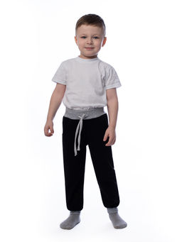 Брюки детские черные на поясе