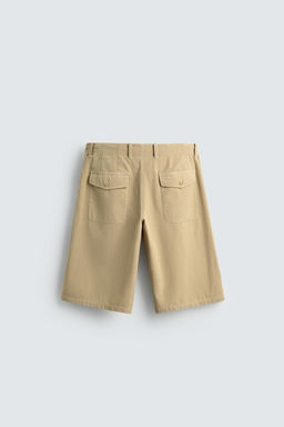 BERMUDA LAVADA RELAXED FIT / Amarillo claro - Zara фото 8