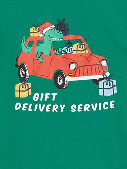 Bisiklet Yaka K?sa Kollu Bask?l? Erkek Bebek Ti??rt - Waikiki фото 2