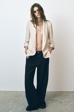 BLAZER WITH ROLLED-UP SLEEVES - Zara фото 7
