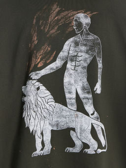 ХУДИ МУЖСКОЕ т.хаки +печать 121878 - Mark formelle фото 8