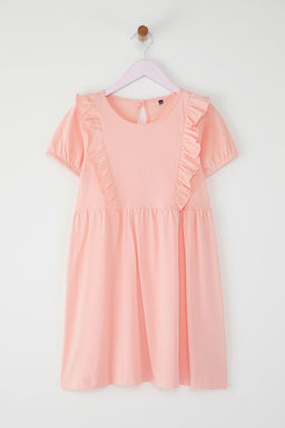 Mor K?z Cocuk %100 Pamuk F?rf?rl? K?sa Kol Mini Bayraml?k Orme Elbise TKDSS25EL00065 - Trendyolmilla фото 5