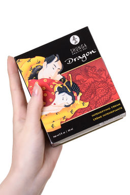 Интимный крем-лубрикант для мужчин Shunga Дракон (Dragon), эффект ледяного огня, 60 мл