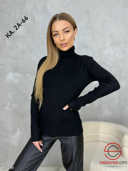 Водолазка однотонная, лапша - Bruno фото 7