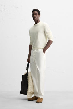 REGULAR FIT JOGGER WAIST TROUSERS - Zara фото 4