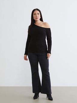 Tek Omuz Fitilli Bluz