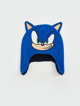 Sonic Bask?l? Erkek ?ocuk Kar ?apkas?