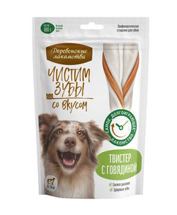 Чистим зубы для собак Твистер с говядиной 79212617