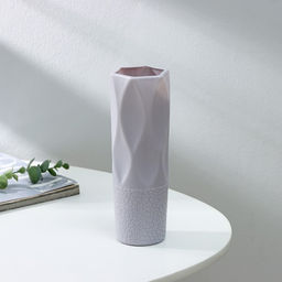 Ваза для цветов, пластик, 7×7×20.8 см, зелёная