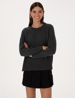 Antrasit Comfort Fit Y_n Kar___ml_ Kazak - Pierre cardin фото 3