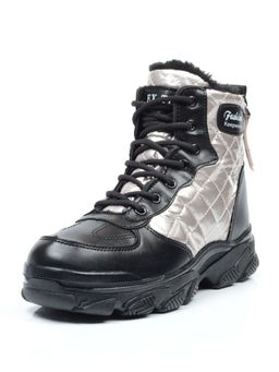 04-2221-4 BLACK Ботинки зимние женские (искусственные материалы) - Фабричный китай фото 7