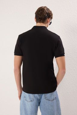TRENDYOL MAN Siyah Regular/Normal Kesim Kal?n Dokulu TMNSS25PO00002 - Trendyolmilla фото 4