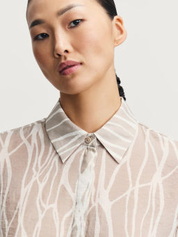 Блузка из вискозы с принтом / Zarina  фото 6