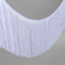 Тесьма декоративная «Бахрома», 20 см, 5±0.5 м, белая