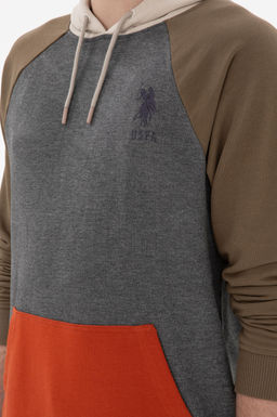 Мужской свитшот антрацитового меланжа Неожиданная скидка в корзине - U.s. polo assn фото 7