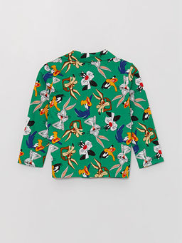 Polo Yaka Looney Tunes Bask?l? Erkek Bebek Pijama Tak?m? - Waikiki фото 3