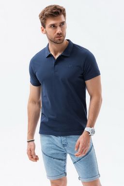 Поло OMBRE S1374-granatowa