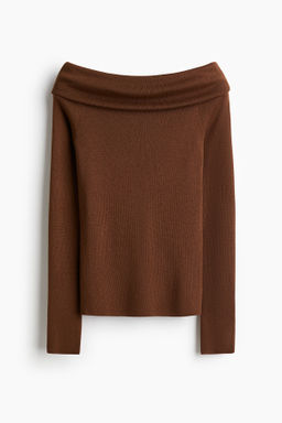 Jersey off-the-shoulder - H&m фото 2