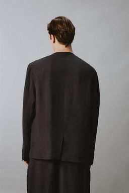 PANTAL?N PLIEGUES TRAJE RELAXED FIT / Beige claro - Zara фото 3
