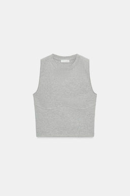 SEAMED SLEEVELESS TOP - Zara фото 6