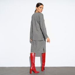 Комплект с юбкой Внеземное удовольствие (гламур 2 в 1) - Charutti фото 5