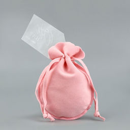 Цена за 5 шт. Мешочек подарочный замшевый С любовью, тиснение, 9 х 12 см +/- 1.5 см - Дарите счастье фото 3