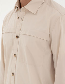 Bej Comfort Fit Uzun Kollu G_mlek - Pierre cardin фото 7